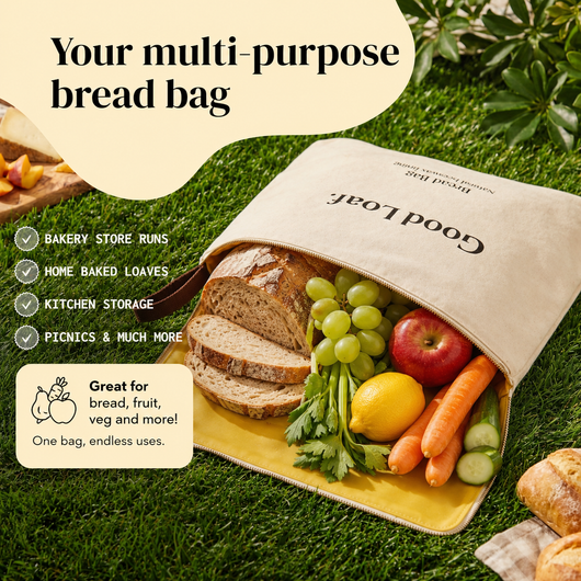 2-pack Natural Beeswax Bread Bags