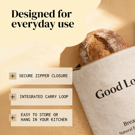 2-pack Natural Beeswax Bread Bags