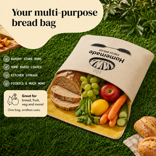 1 Pack Beeswax Bread Bags for Sourdough,Reusable Organic Linen Beeswax Bread Bag for Homemade Sourdough 17 X 12.6 Inches Food Storage Cloth Bag – Freezer-Friendly & Freshness Preservation